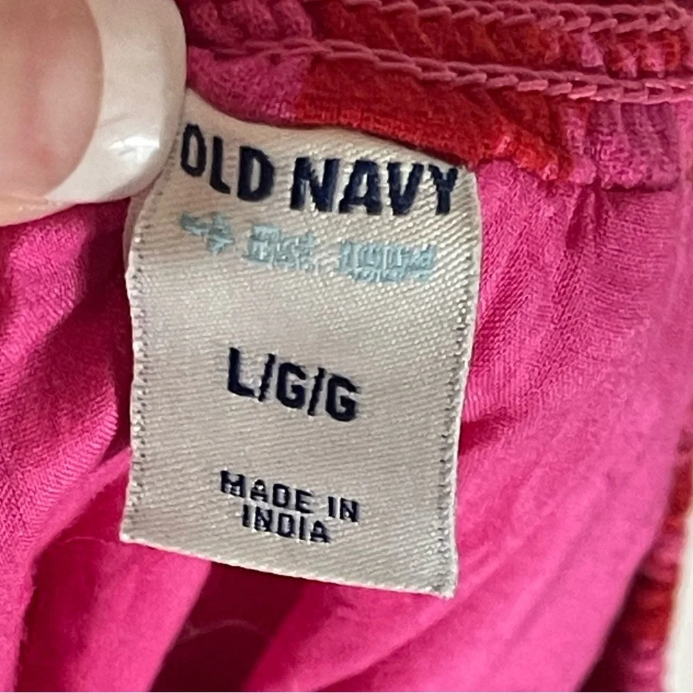 OLD NAVY A-Line Skirt in Pink and Orange Pattern Size Large - Picture 5 of 5